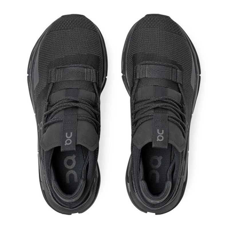 Women's On Running Cloudnova Sneakers Black | 6379018_MY