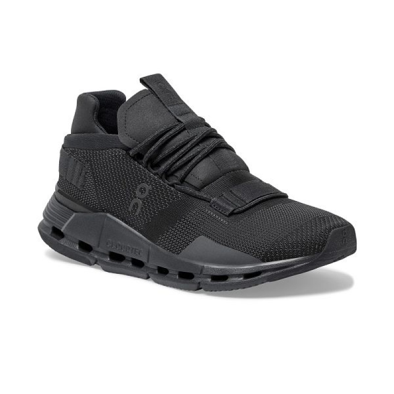 Women's On Running Cloudnova Sneakers Black | 6379018_MY