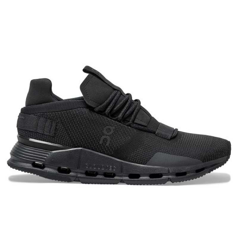 Women\'s On Running Cloudnova Sneakers Black | 6379018_MY