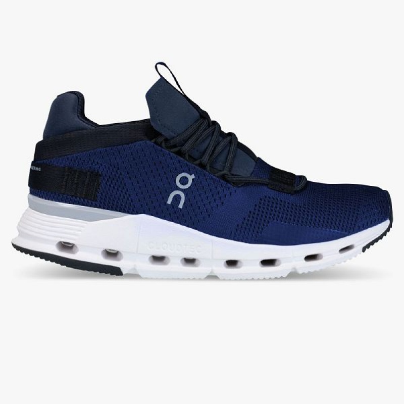 Women\'s On Running Cloudnova Sneakers Navy / White | 8325961_MY