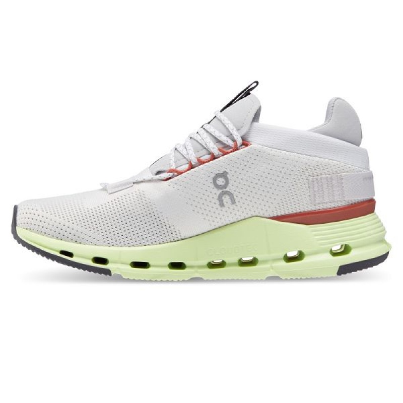 Women's On Running Cloudnova Sneakers White / Light Green | 5296078_MY