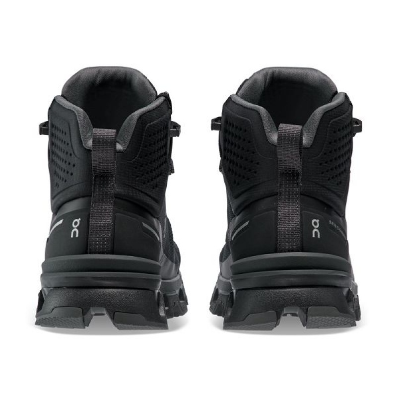 Women's On Running Cloudrock 2 Waterproof Hiking Boots Black | 6943870_MY