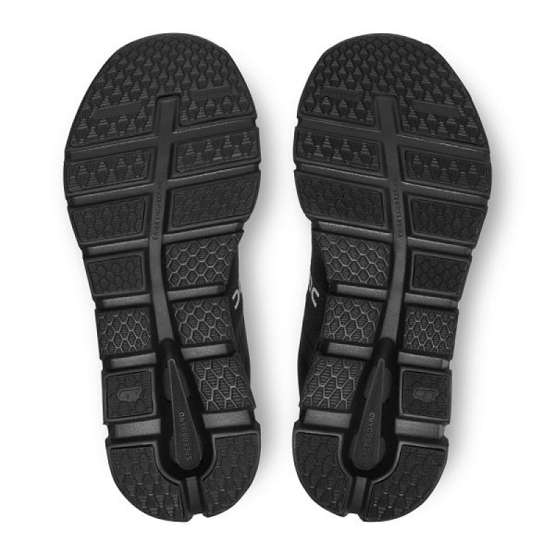 Women's On Running Cloudrunner Waterproof Road Running Shoes Black | 2356970_MY