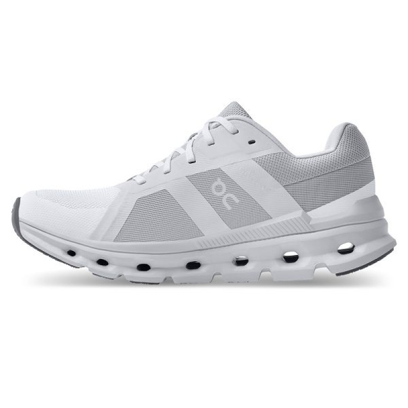 Women's On Running Cloudrunner Wide Road Running Shoes White | 3506917_MY