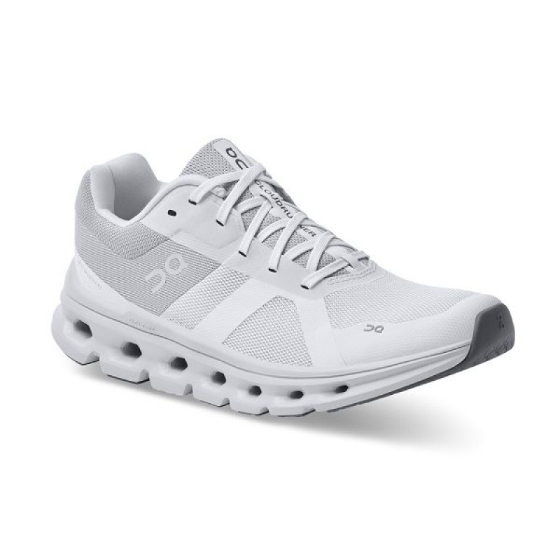 Women's On Running Cloudrunner Wide Road Running Shoes White | 3506917_MY