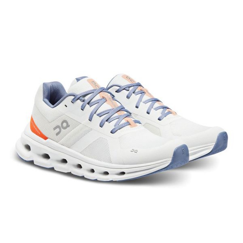 Women's On Running Cloudrunner Wide Road Running Shoes White | 1256483_MY