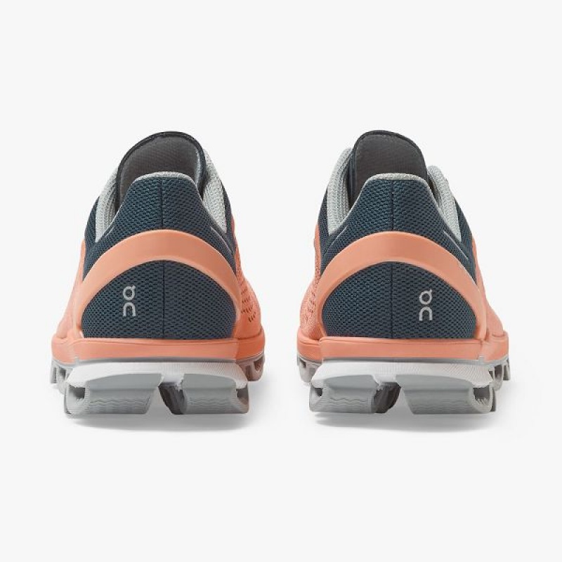 Women's On Running Cloudsurfer 5 Road Running Shoes Coral / Navy | 4613570_MY