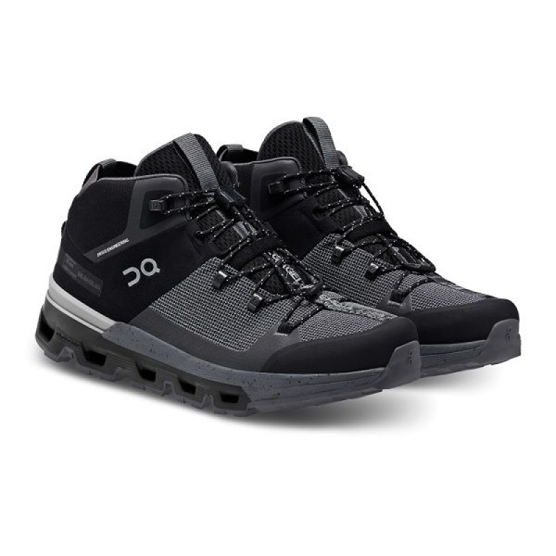 Women's On Running Cloudtrax Hiking Boots Black | 5672410_MY