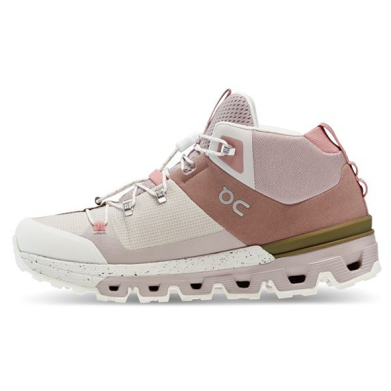 Women's On Running Cloudtrax Hiking Boots Rose / White | 4283675_MY