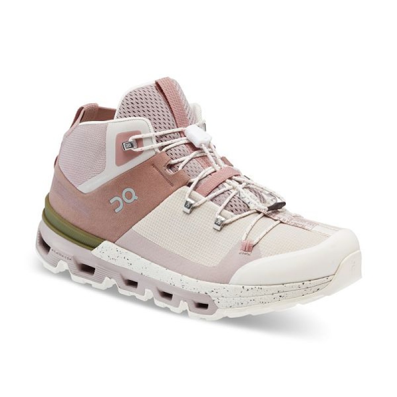 Women's On Running Cloudtrax Hiking Boots Rose / White | 4283675_MY