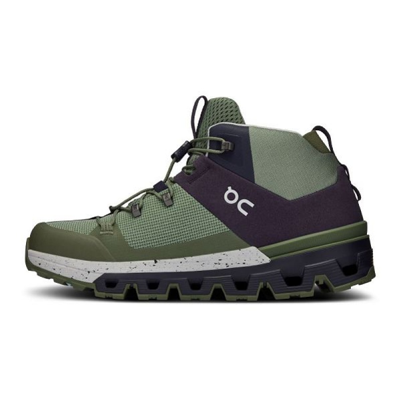 Women's On Running Cloudtrax Hiking Boots Green | 6534791_MY