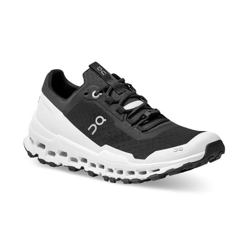 Women's On Running Cloudultra Trail Running Shoes Black / White | 9176805_MY