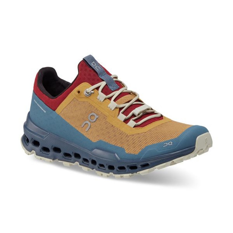 Women's On Running Cloudultra Trail Running Shoes Brown / Navy | 1763405_MY