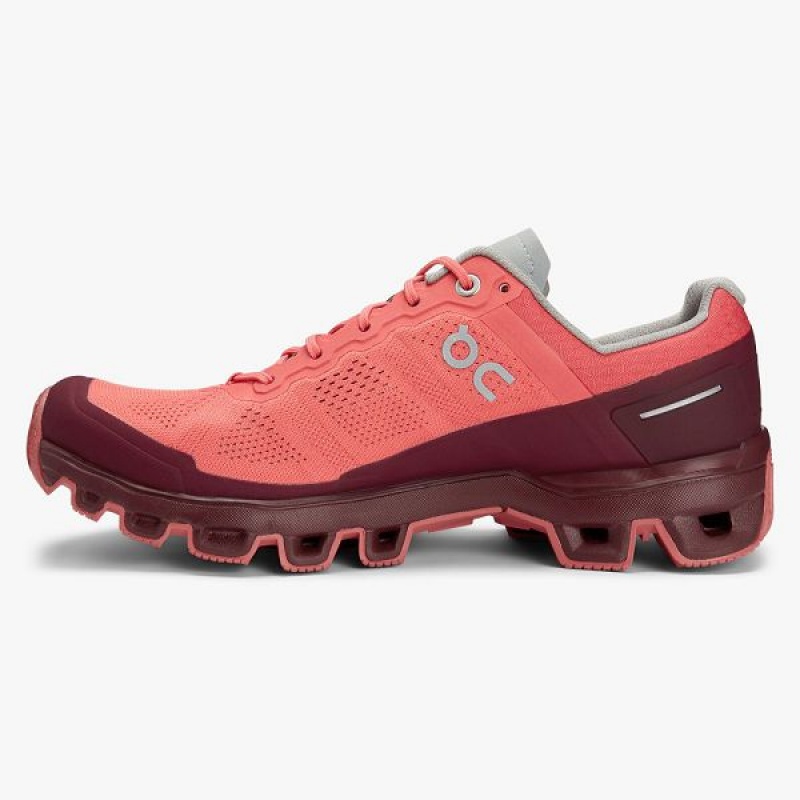 Women's On Running Cloudventure 2 Hiking Shoes Coral | 2916354_MY