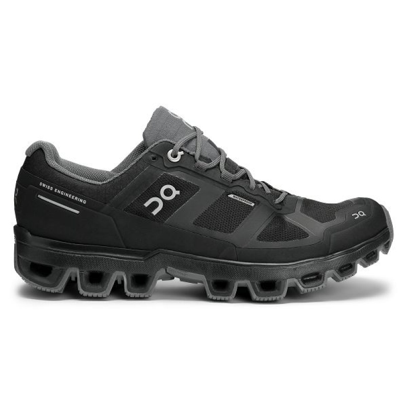 Women\'s On Running Cloudventure Waterproof 2 Hiking Shoes Black | 2459786_MY