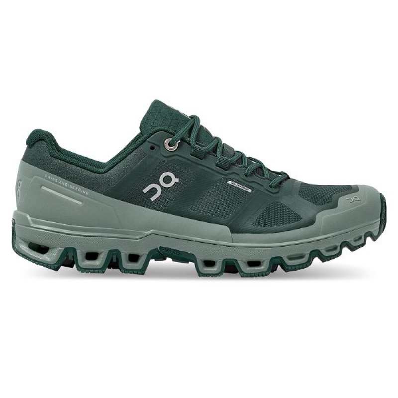 Women\'s On Running Cloudventure Waterproof 2 Hiking Shoes Green | 6827945_MY