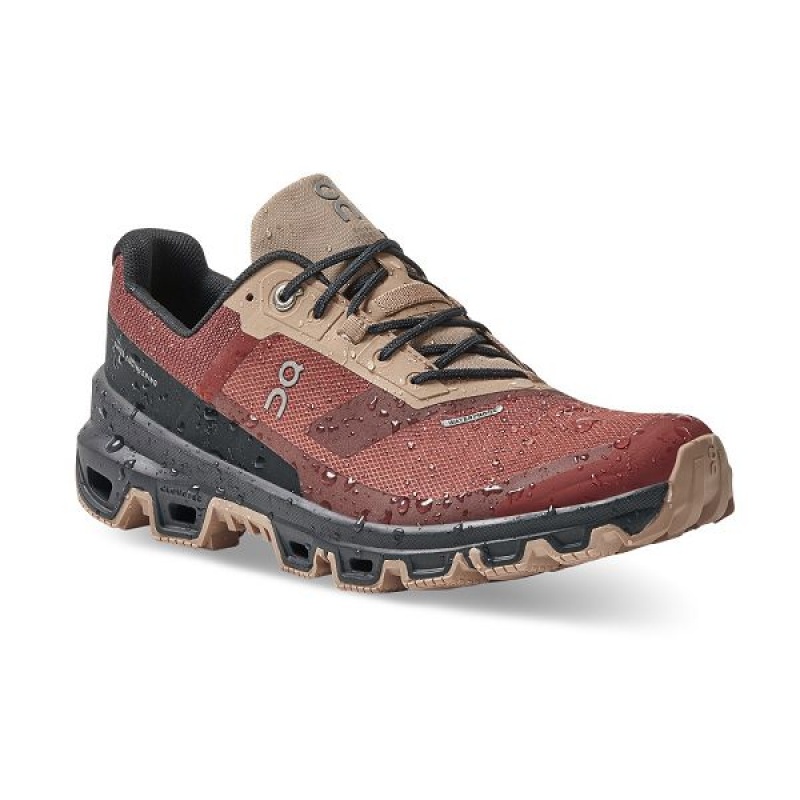 Women's On Running Cloudventure Waterproof Hiking Shoes Burgundy | 4572689_MY