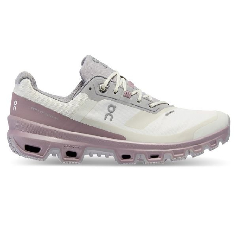 Women\'s On Running Cloudventure Waterproof Trail Running Shoes Grey / Purple | 5796312_MY