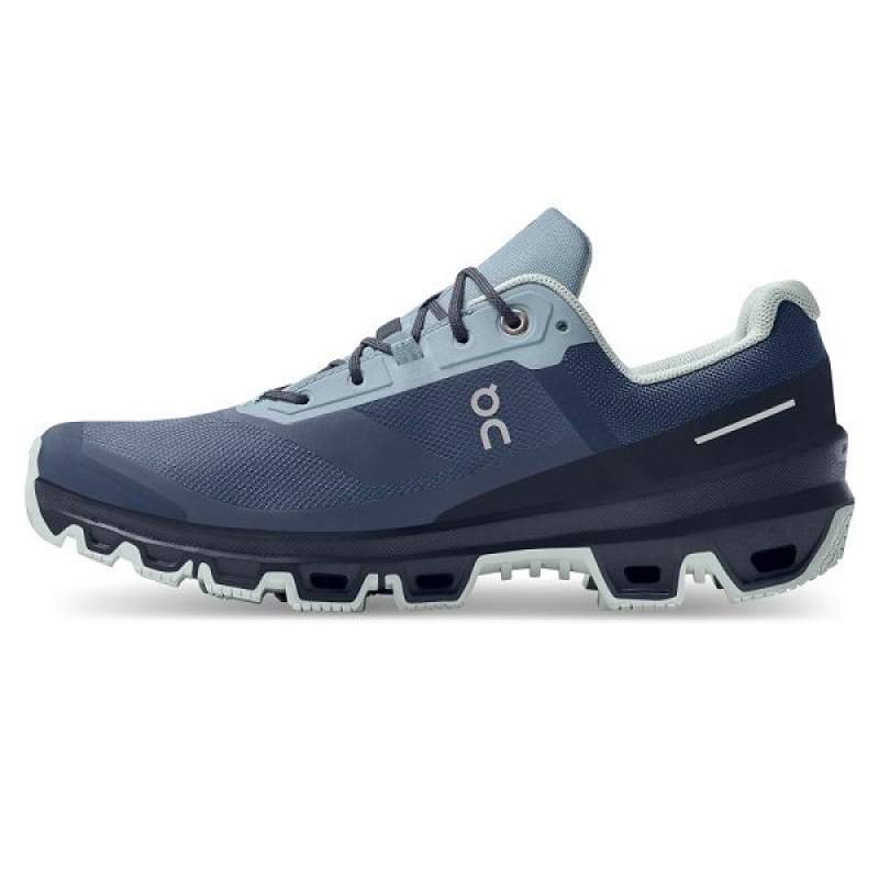 Women's On Running Cloudventure Waterproof Trail Running Shoes Blue / Navy | 6945187_MY