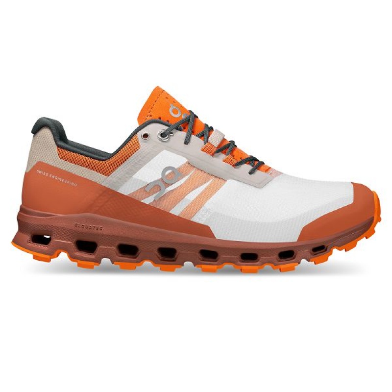 Women\'s On Running Cloudvista Hiking Shoes White / Orange | 9758461_MY