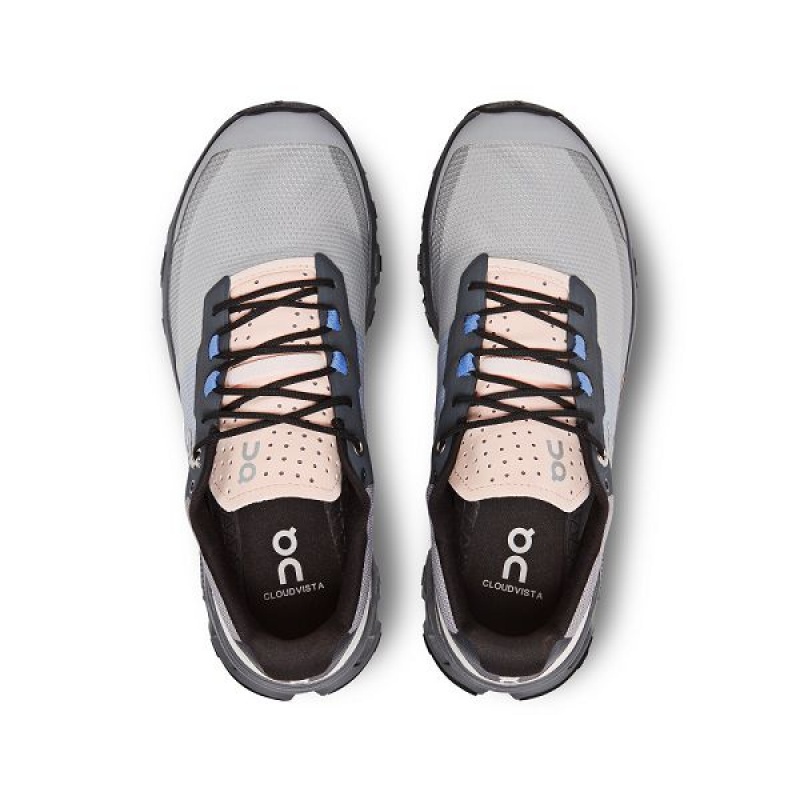 Women's On Running Cloudvista Trail Running Shoes Grey / Black | 8710592_MY