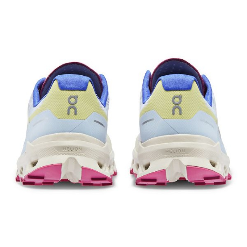 Women's On Running Cloudvista Trail Running Shoes Blue / Yellow | 6102479_MY