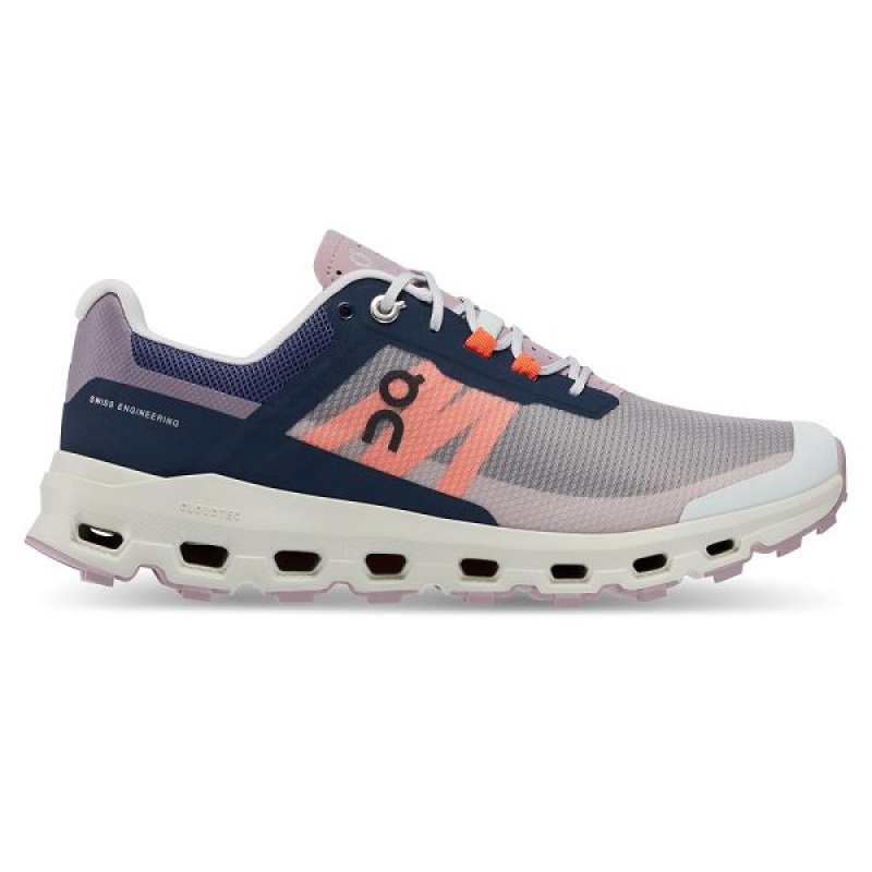 Women\'s On Running Cloudvista Trail Running Shoes Navy | 6173280_MY
