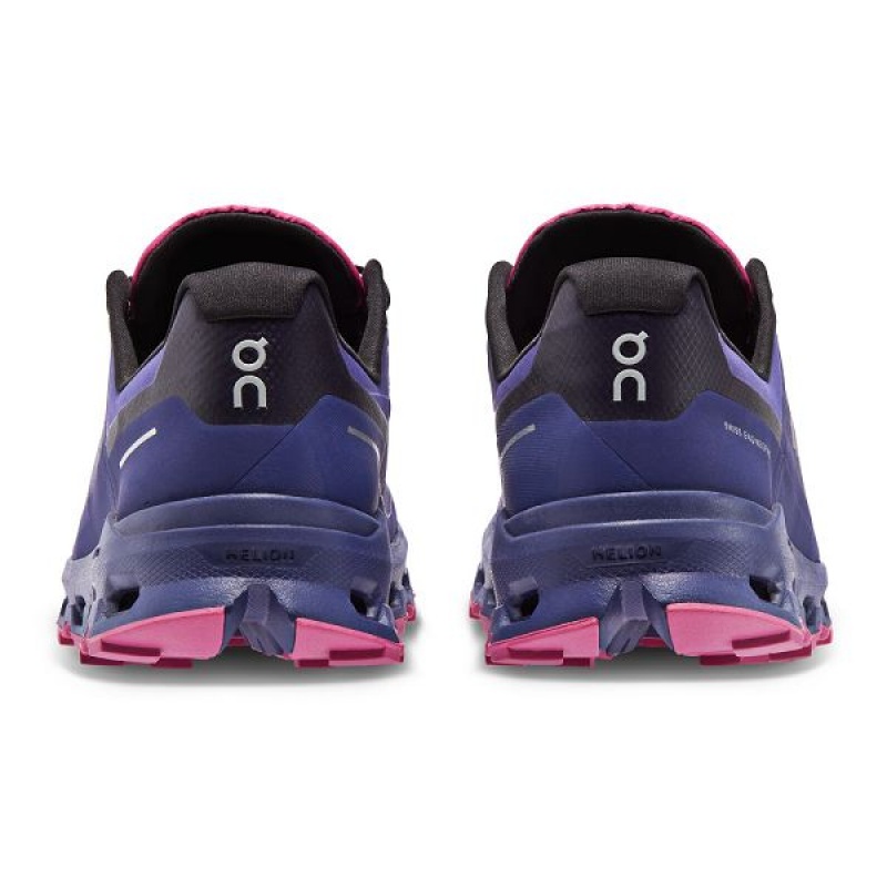 Women's On Running Cloudvista Waterproof Hiking Shoes Navy / Pink | 8632095_MY