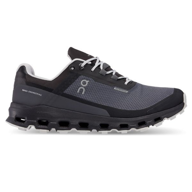 Women\'s On Running Cloudvista Waterproof Hiking Shoes Grey / Black | 796245_MY