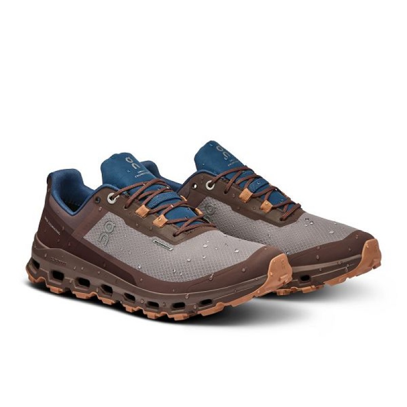 Women's On Running Cloudvista Waterproof Hiking Shoes Chocolate | 2194865_MY