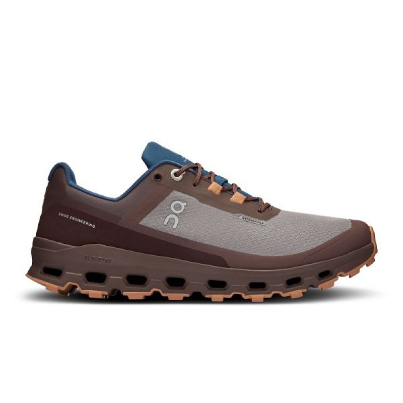 Women\'s On Running Cloudvista Waterproof Hiking Shoes Chocolate | 2194865_MY