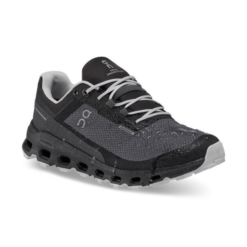 Women's On Running Cloudvista Waterproof Trail Running Shoes Grey / Black | 9701382_MY