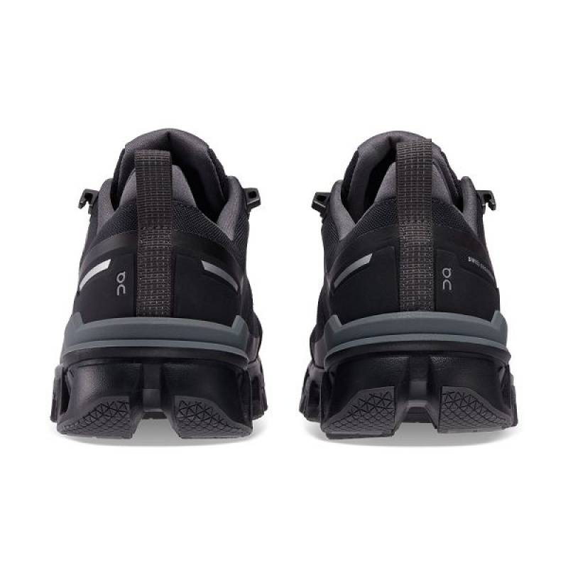 Women's On Running Cloudwander Waterproof Hiking Shoes Black | 3812694_MY