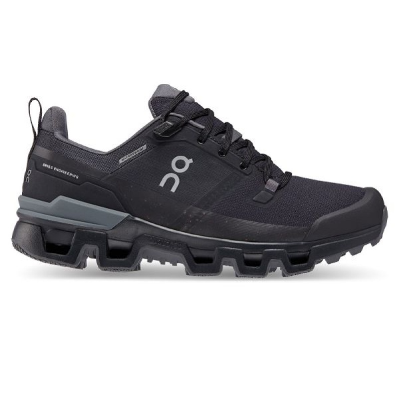Women\'s On Running Cloudwander Waterproof Hiking Shoes Black | 3812694_MY