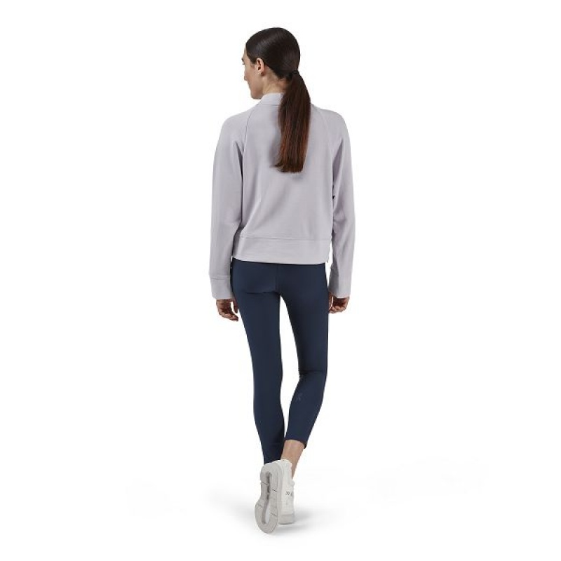 Women's On Running Crew Neck Sweatshirts Purple | 9467120_MY