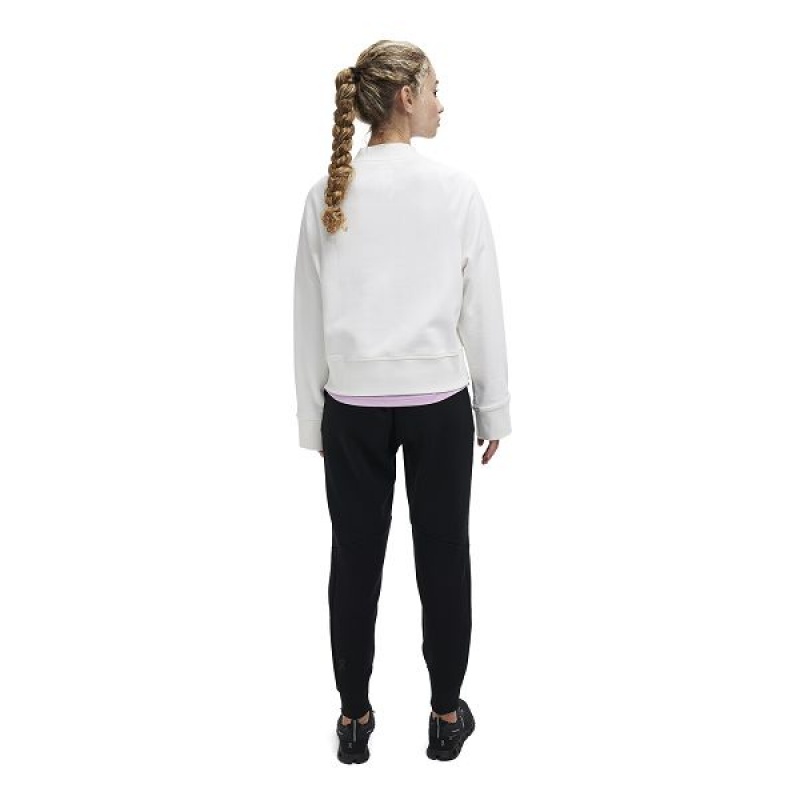 Women's On Running Crew Neck Sweatshirts White | 5013974_MY