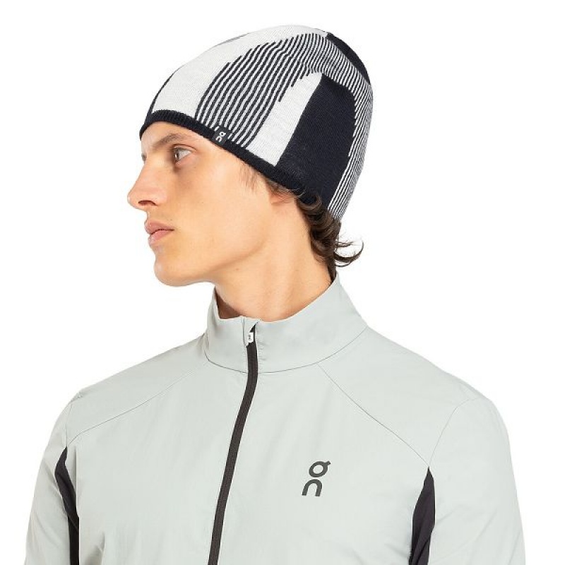 Women's On Running Explorer Merino Beanie White / Black | 874615_MY