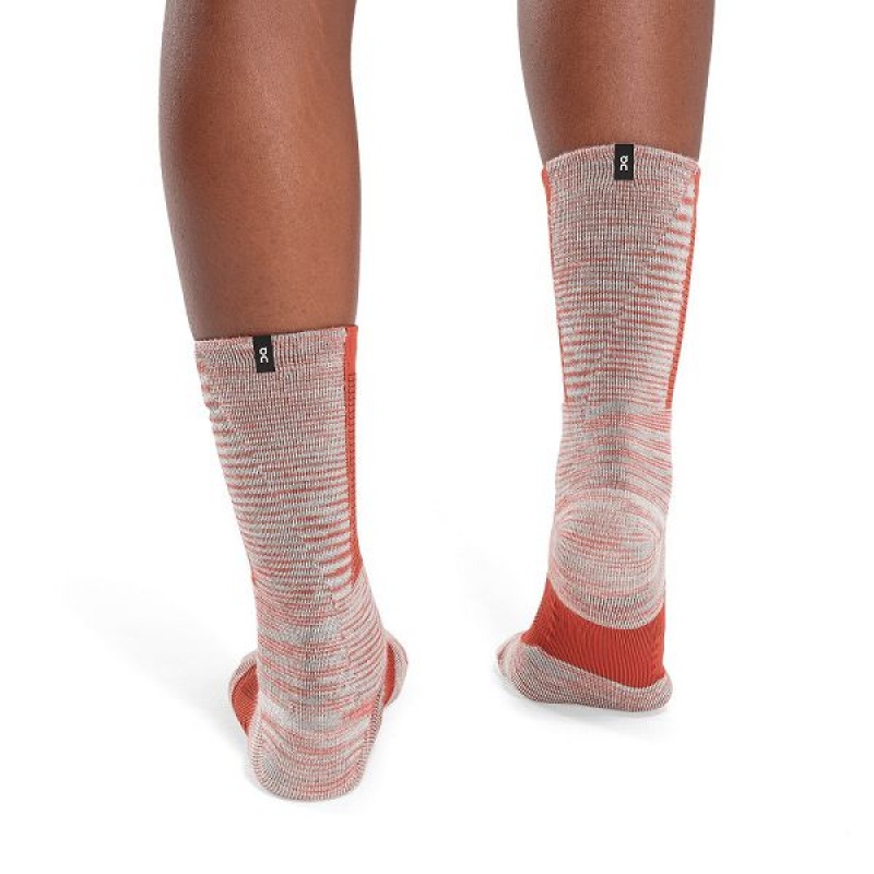 Women's On Running Explorer Merino Socks Red | 8094621_MY