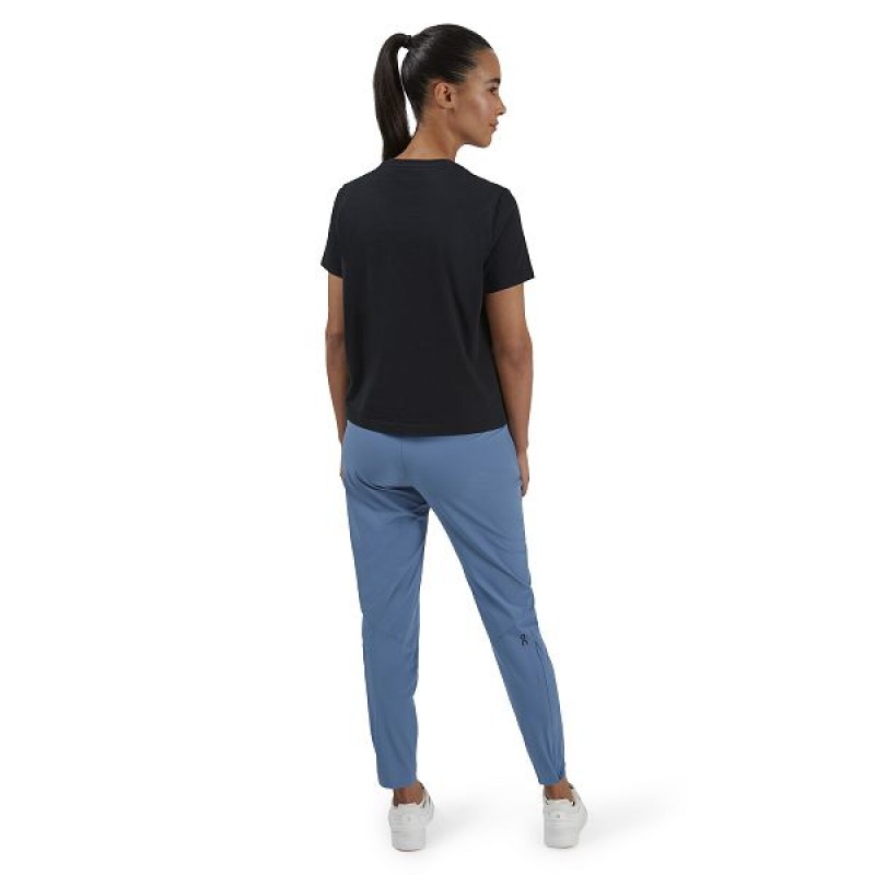 Women's On Running Graphic-T 1 T Shirts Black | 928436_MY