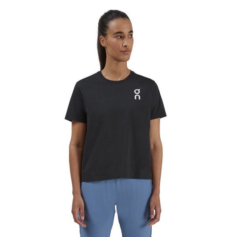Women\'s On Running Graphic-T 1 T Shirts Black | 928436_MY