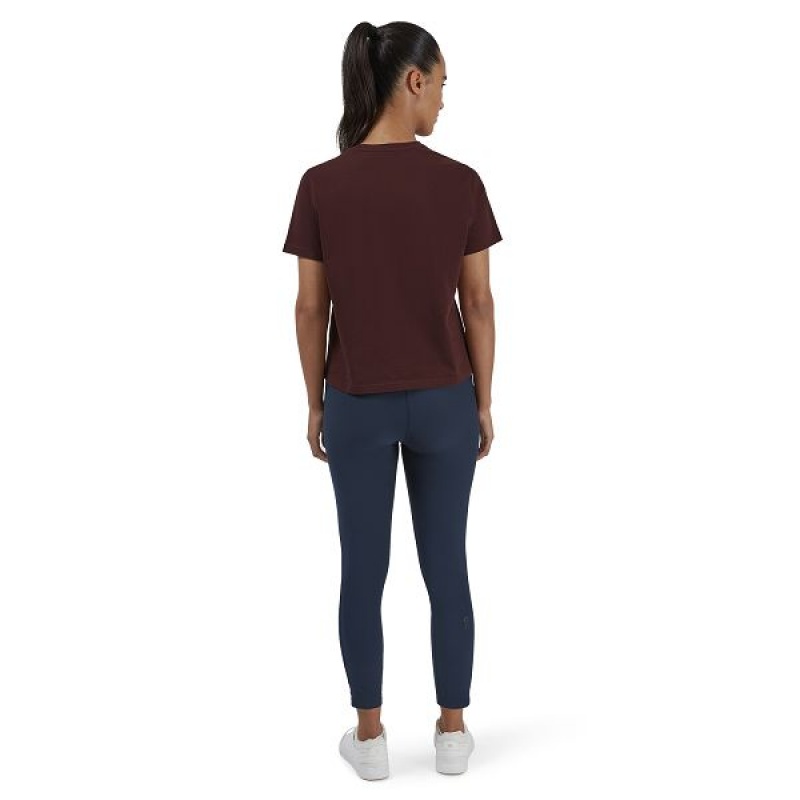 Women's On Running Graphic-T 1 T Shirts Burgundy | 3618592_MY