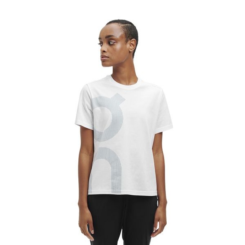 Women\'s On Running Graphic-T 1 T Shirts White | 3405812_MY
