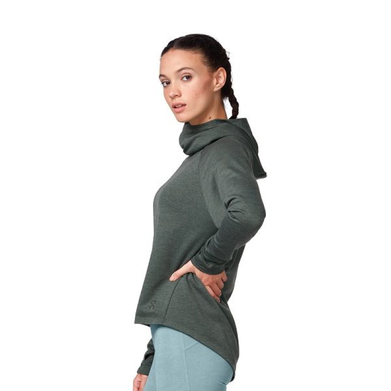 Women's On Running Hoodie 1 Hoodies Green | 3174629_MY