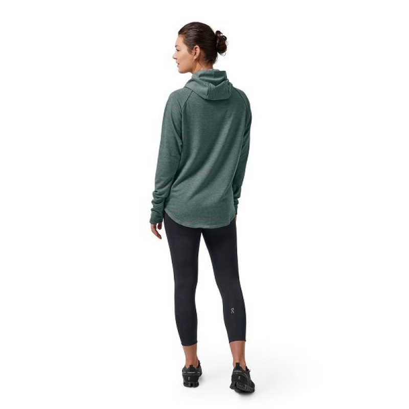 Women's On Running Hoodie 1 Hoodies Green | 6749150_MY