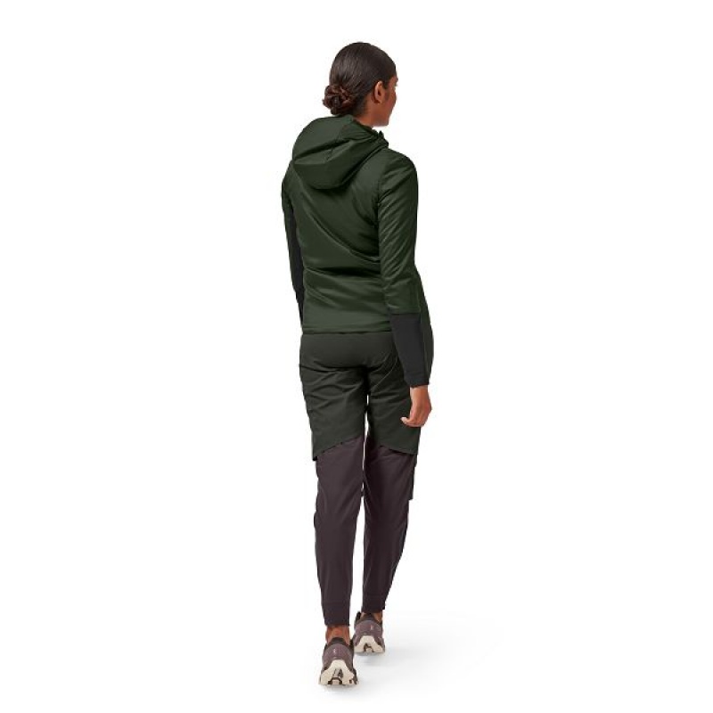 Women's On Running Insulator Jackets Dark Green / Black | 1746890_MY