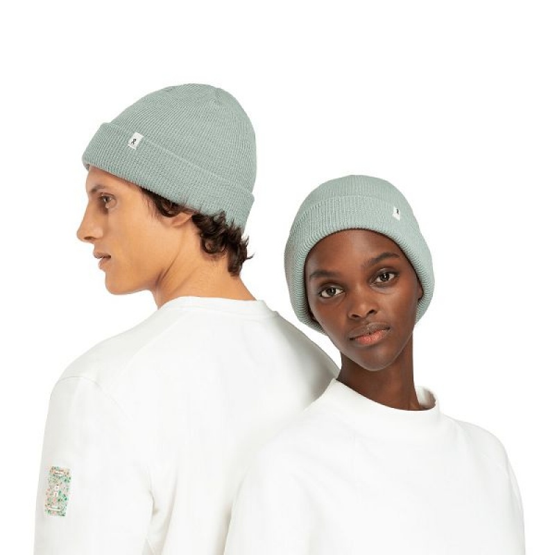 Women\'s On Running Merino Beanie Green | 368527_MY