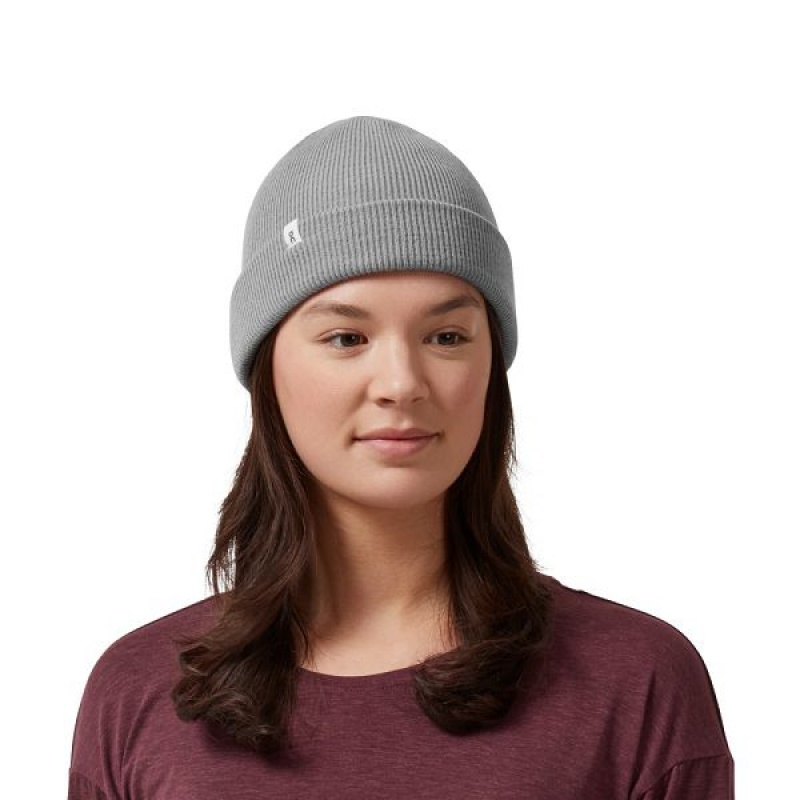 Women's On Running Merino Beanie Grey | 8792640_MY