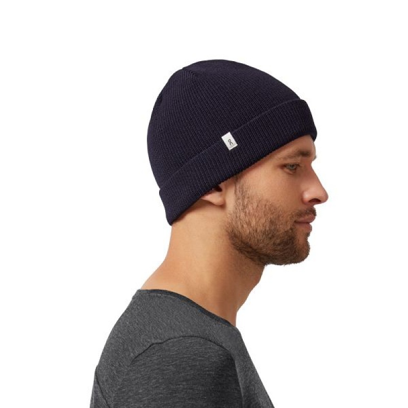 Women's On Running Merino Beanie Navy | 2903417_MY