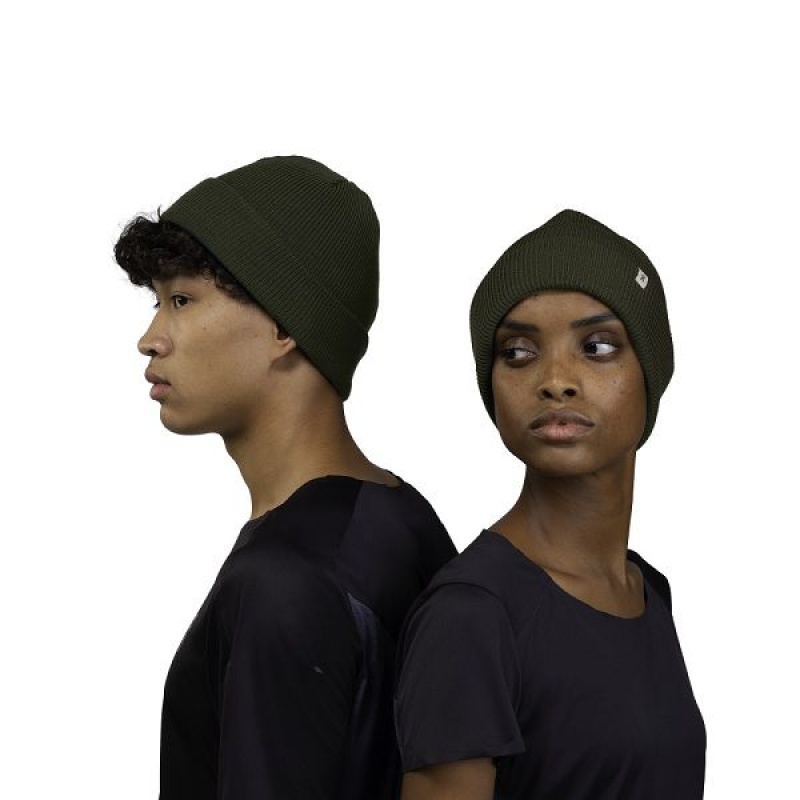 Women\'s On Running Merino Beanie Olive | 9135074_MY