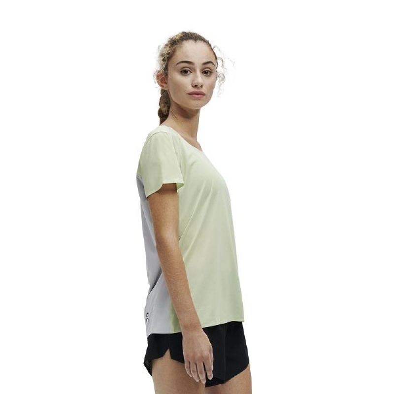 Women\'s On Running Performance-T 2 T Shirts Green | 3189754_MY